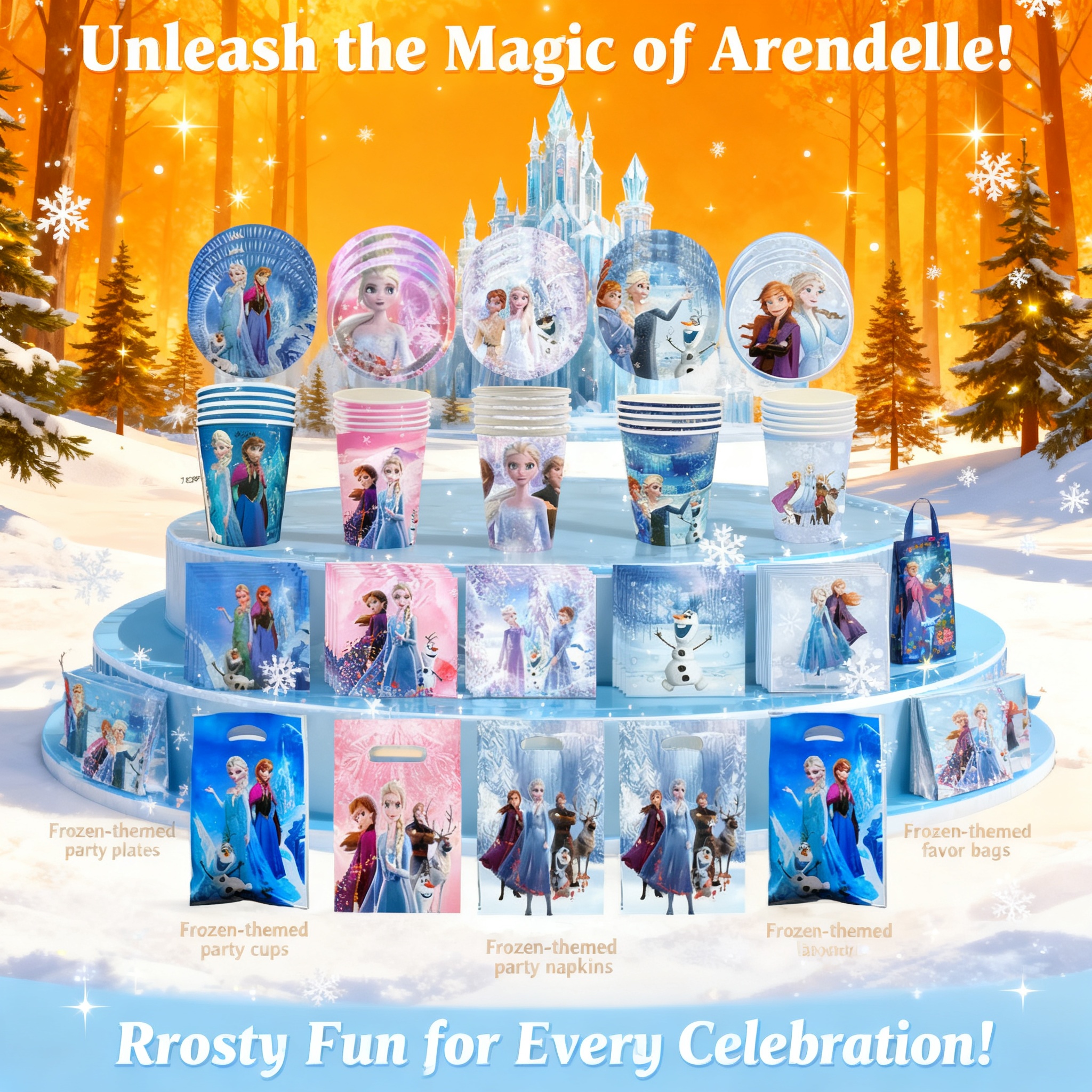 Supply Event - Disney Frozen Elsa Anna Olaf Birthday