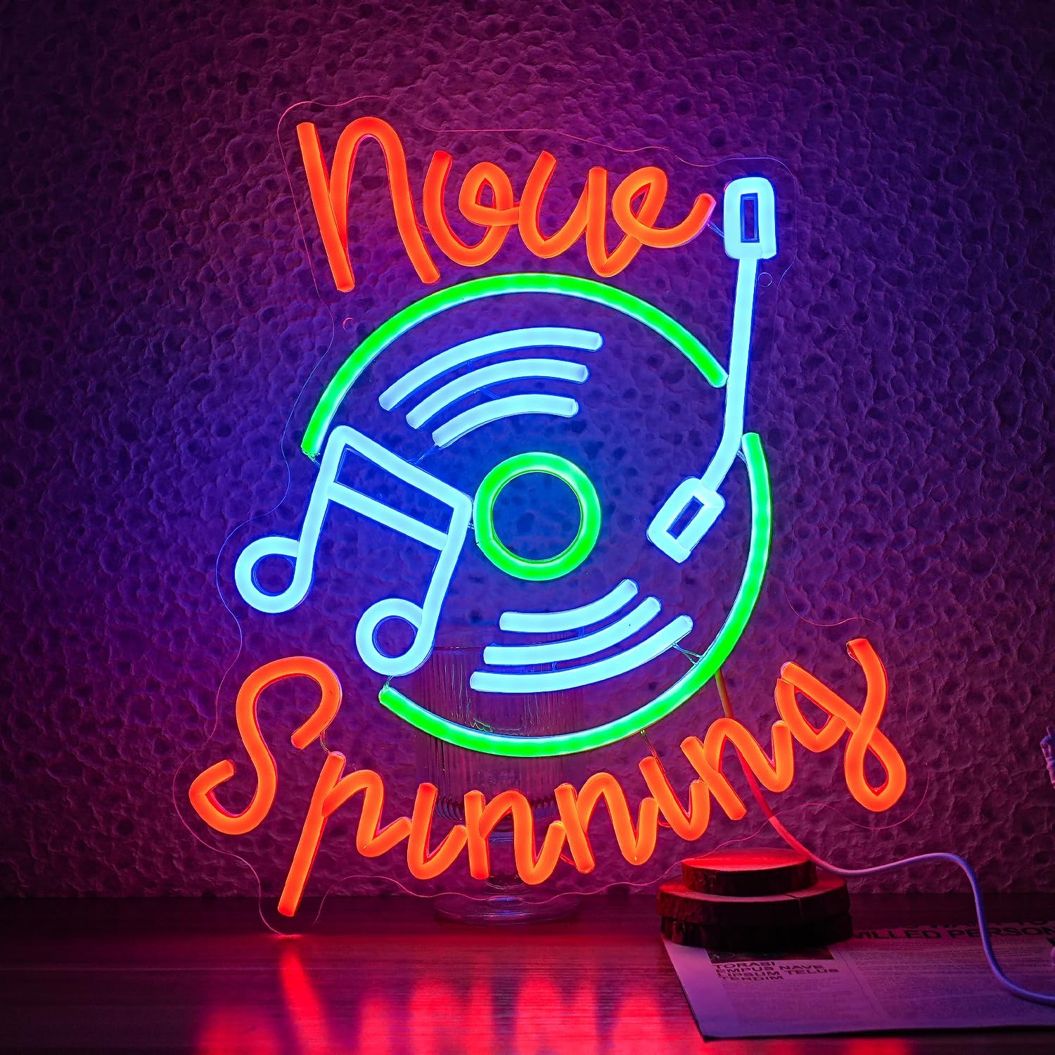 Neon Sign Party - Record Neon Sign USB LED Neon