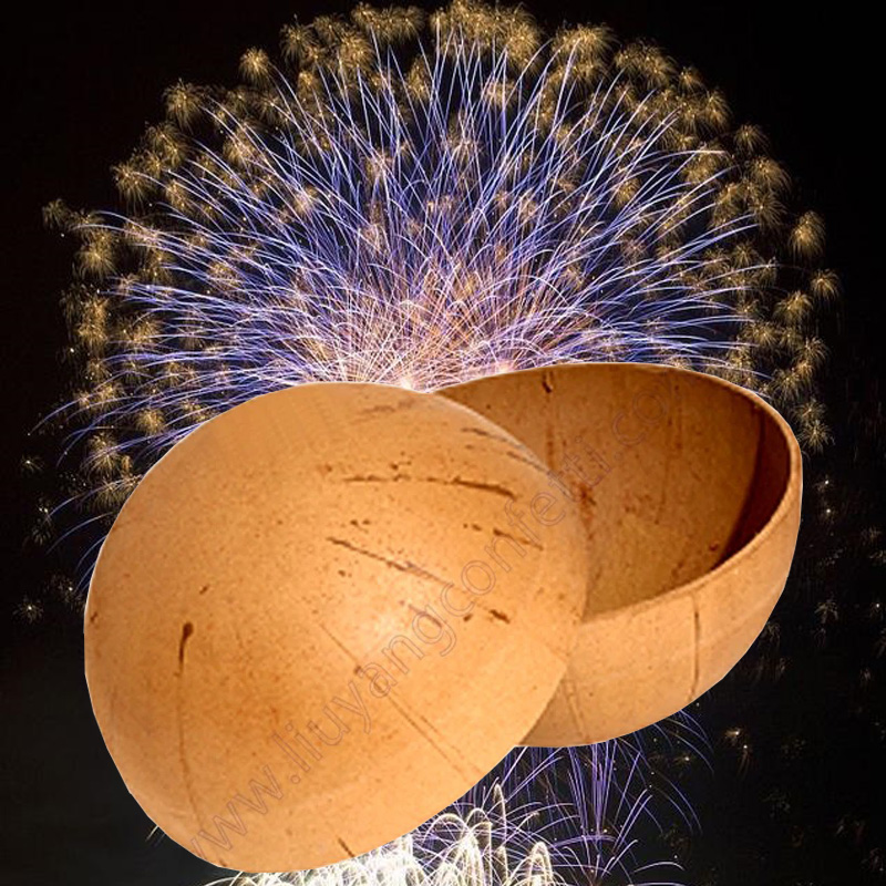 Confetti Cannon Tube - round Fireworks Shell Empty Spherical Ball