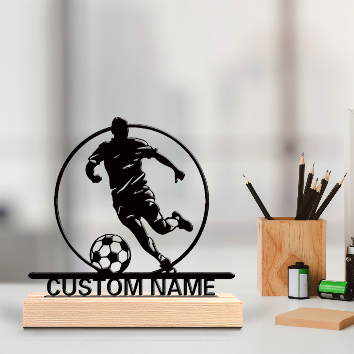 Event Party - Custom Soccer Player Metal Statue with