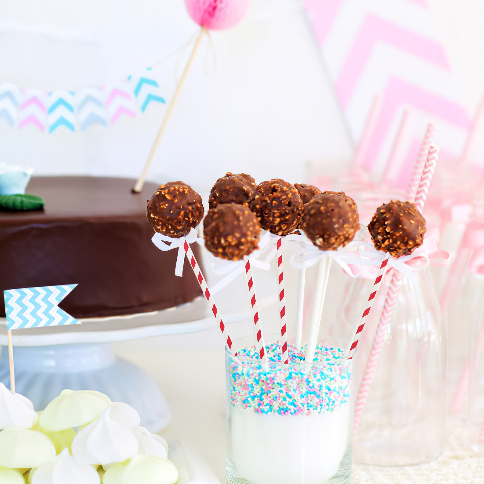 Cotton Candy Cone - 100 Pcs Cotton Candy Cone for