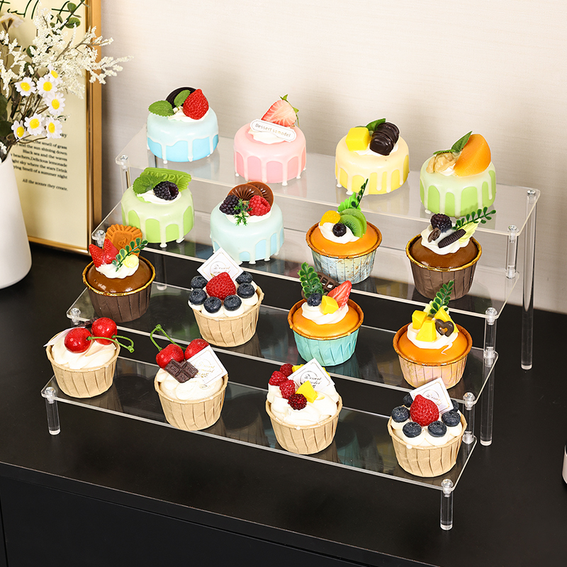 Cupcake Stand Tier - 1pc multifunctional acrylic transparent stepped cake