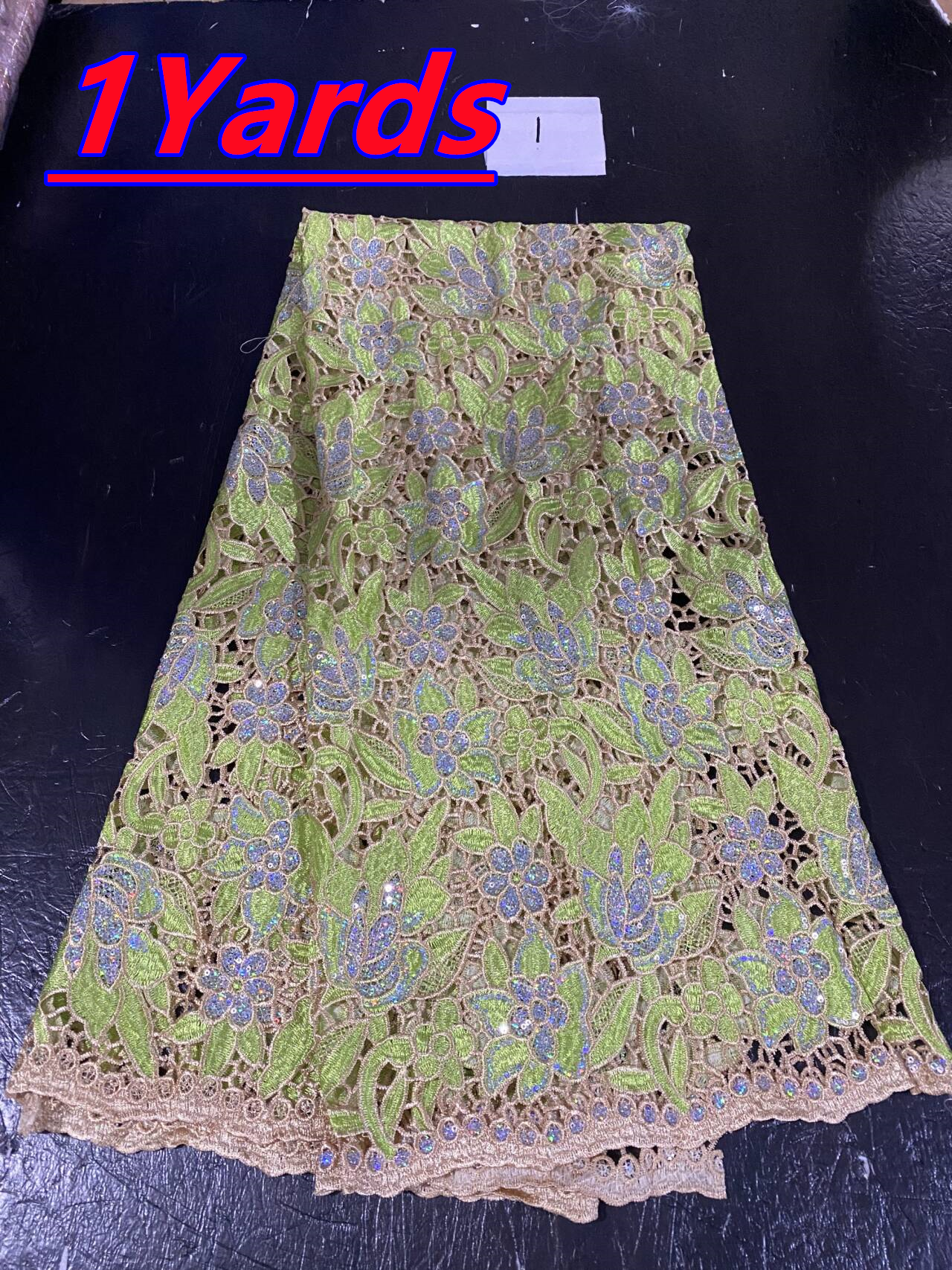 Glitter Tablecloth - African Sequins Lace Fabrics Fashion Nigerian