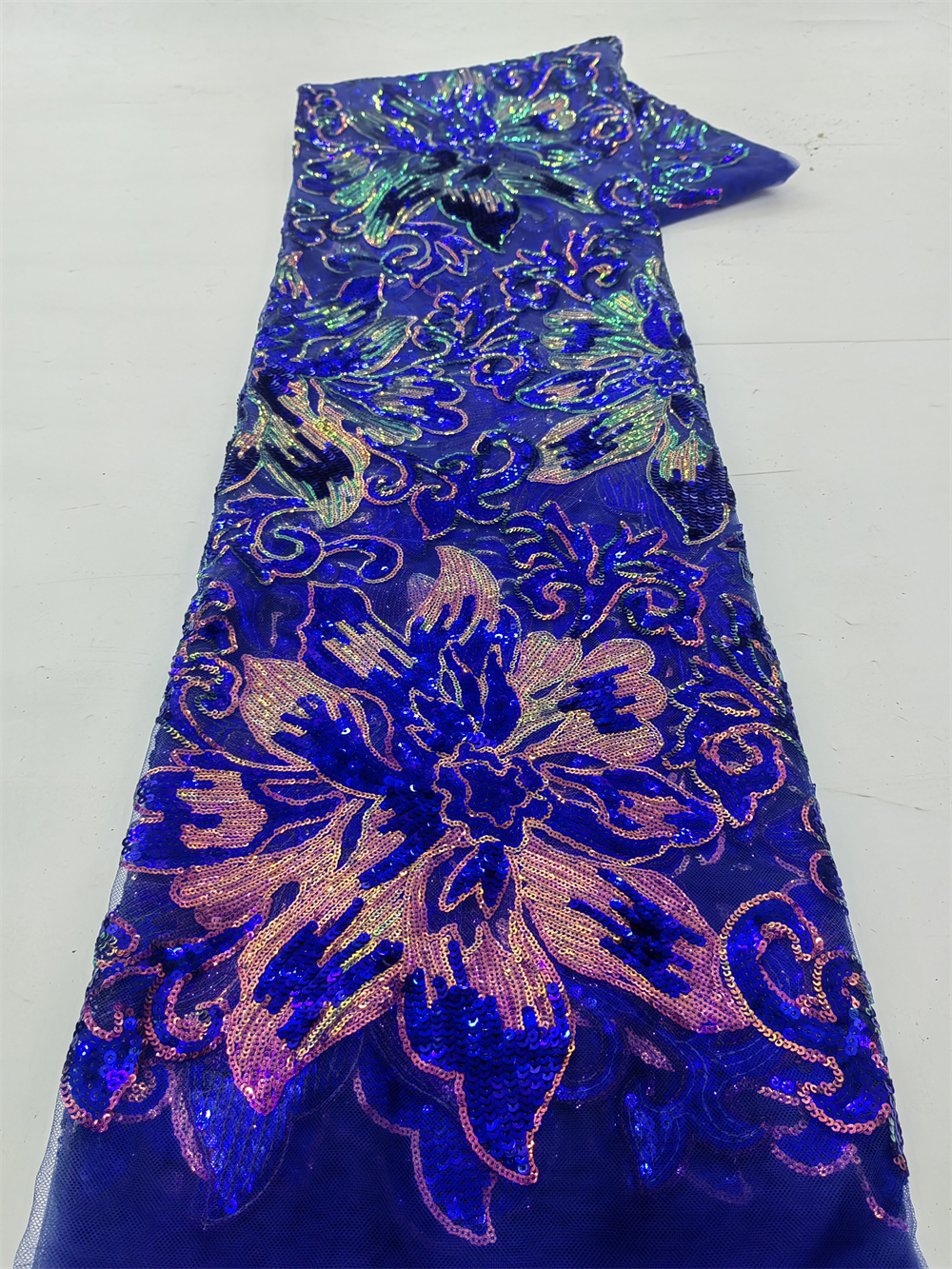 Glitter Tablecloth - African Sequins Net Lace Fabric High-Quality
