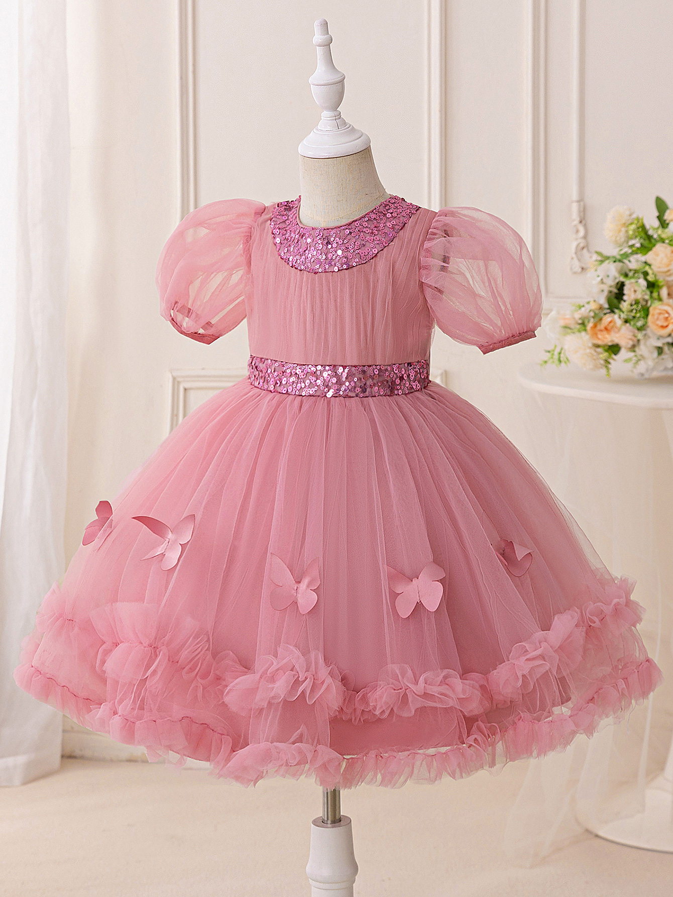 Elegant Sequin Party Girls Dre - Glitter Tablecloth reseña y precio