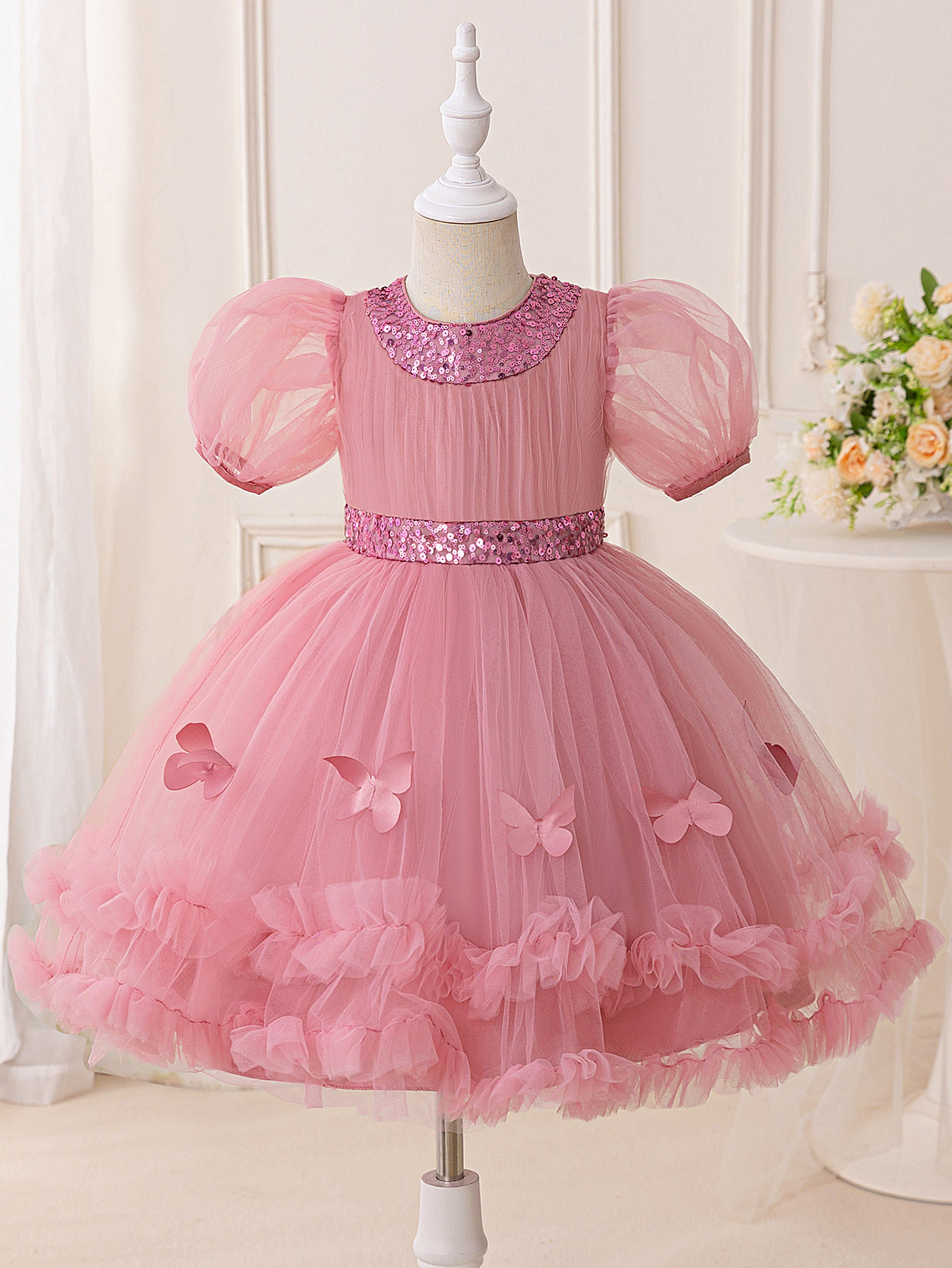 Elegant Sequin Party Girls Dre - Glitter Tablecloth reseña y precio