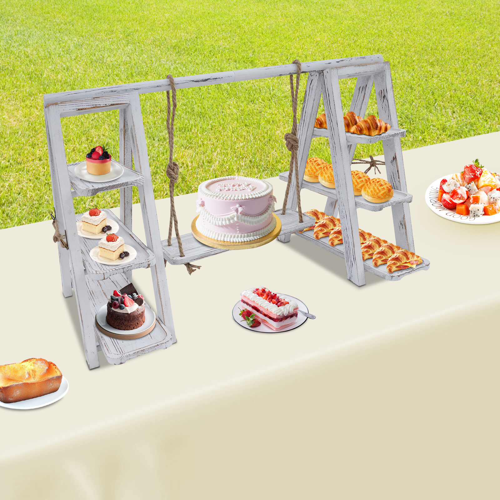 3-Tier A-Shape Cupcake Stand W - Cupcake Stand Tier reseña y precio