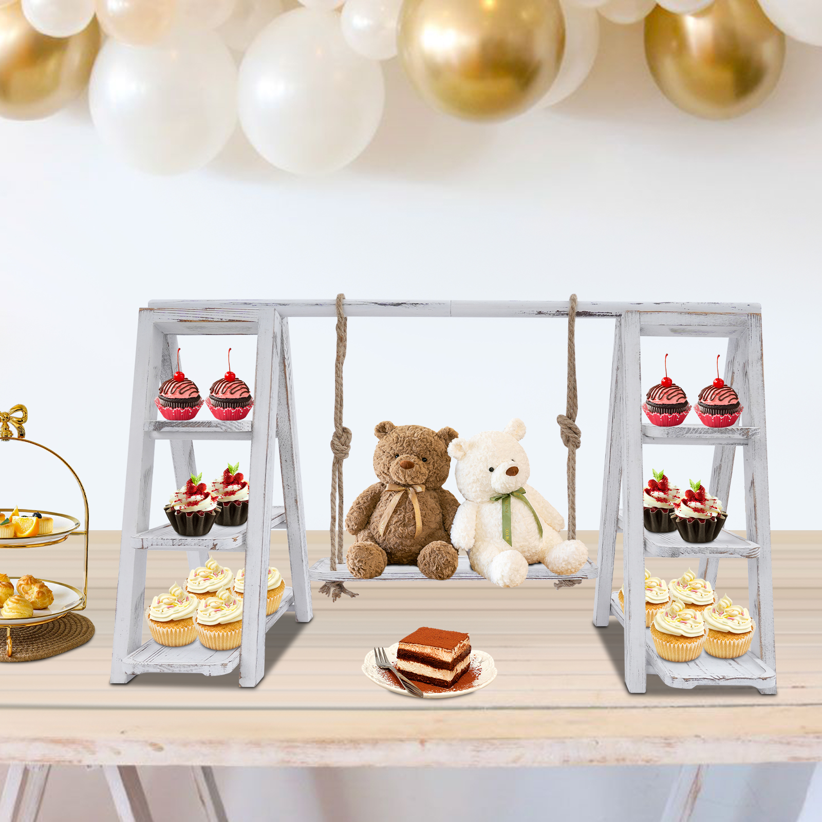3-Tier A-Shape Cupcake Stand W - Cupcake Stand Tier reseña y precio