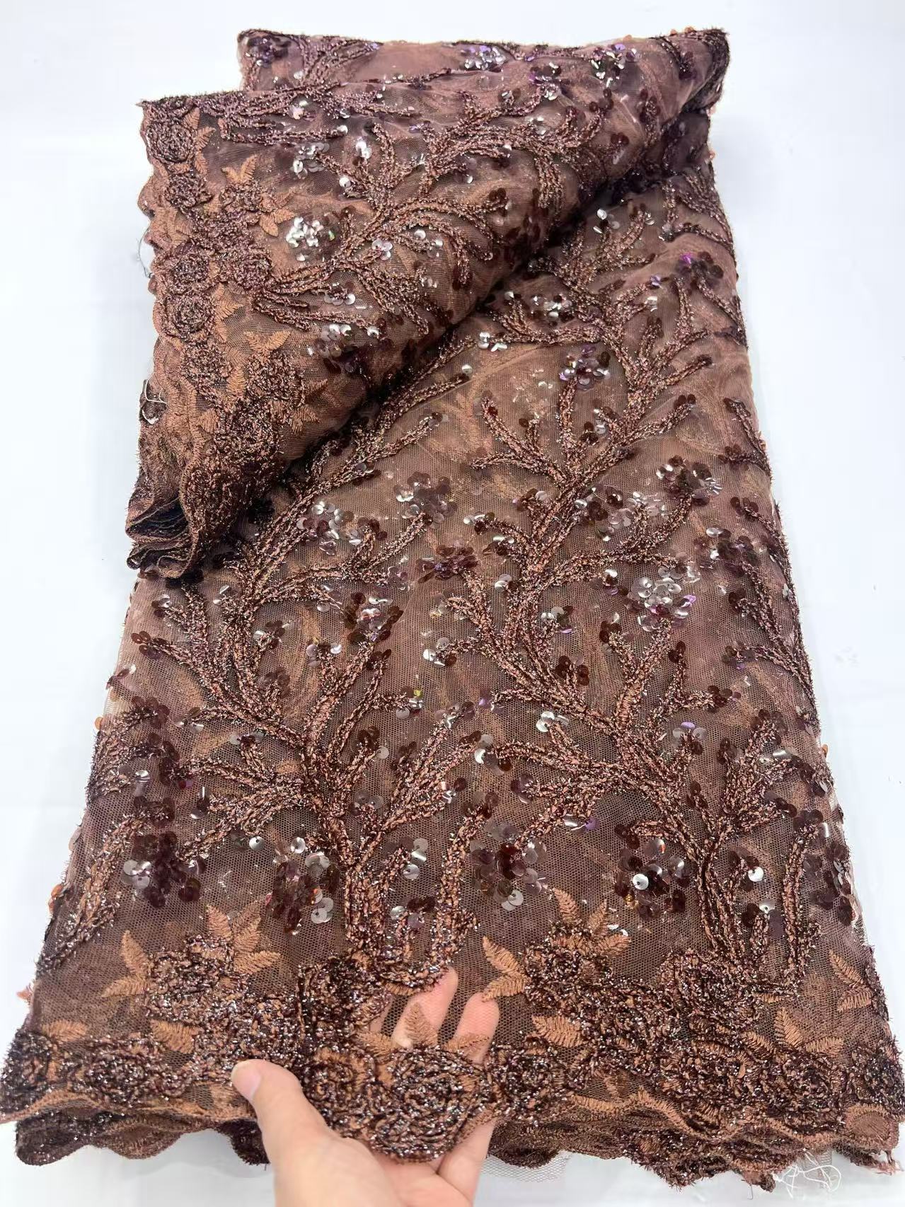 Luxury French Tulle Lace Fabri - Glitter Tablecloth reseña y precio