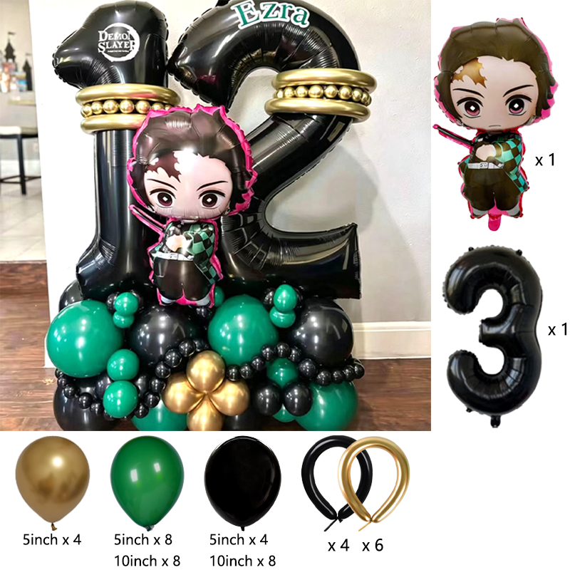 Premium Demon Slayer Theme Bal - Balloon Arch Kit reseña y precio