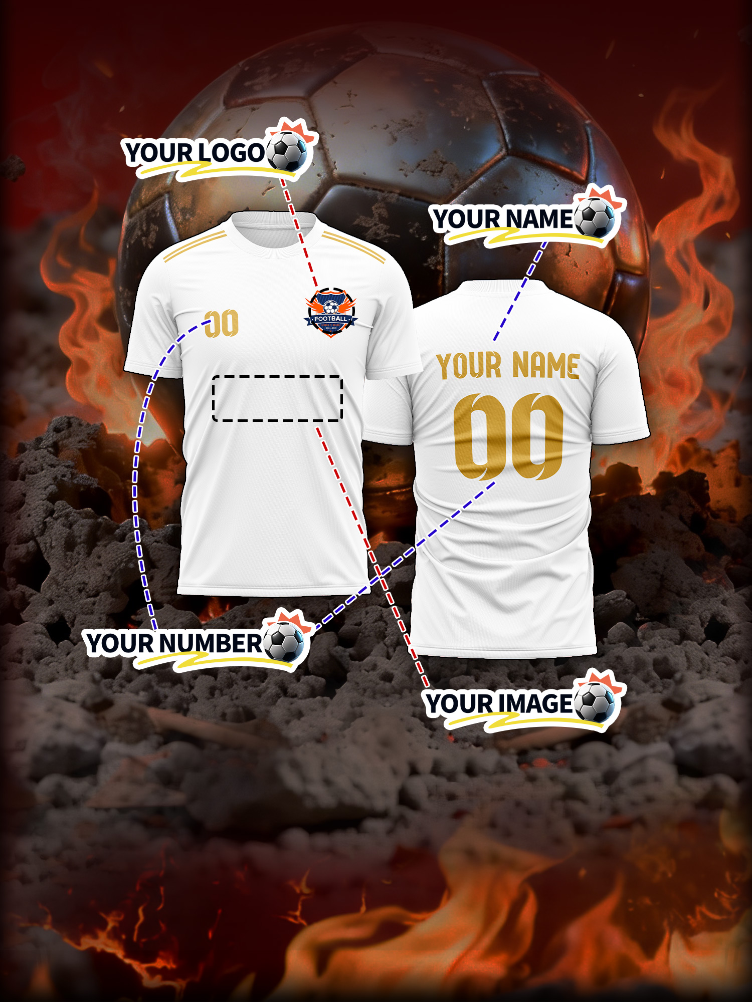 Custom Image Number Name Socce - Event & Party Supply Photos reseña y precio