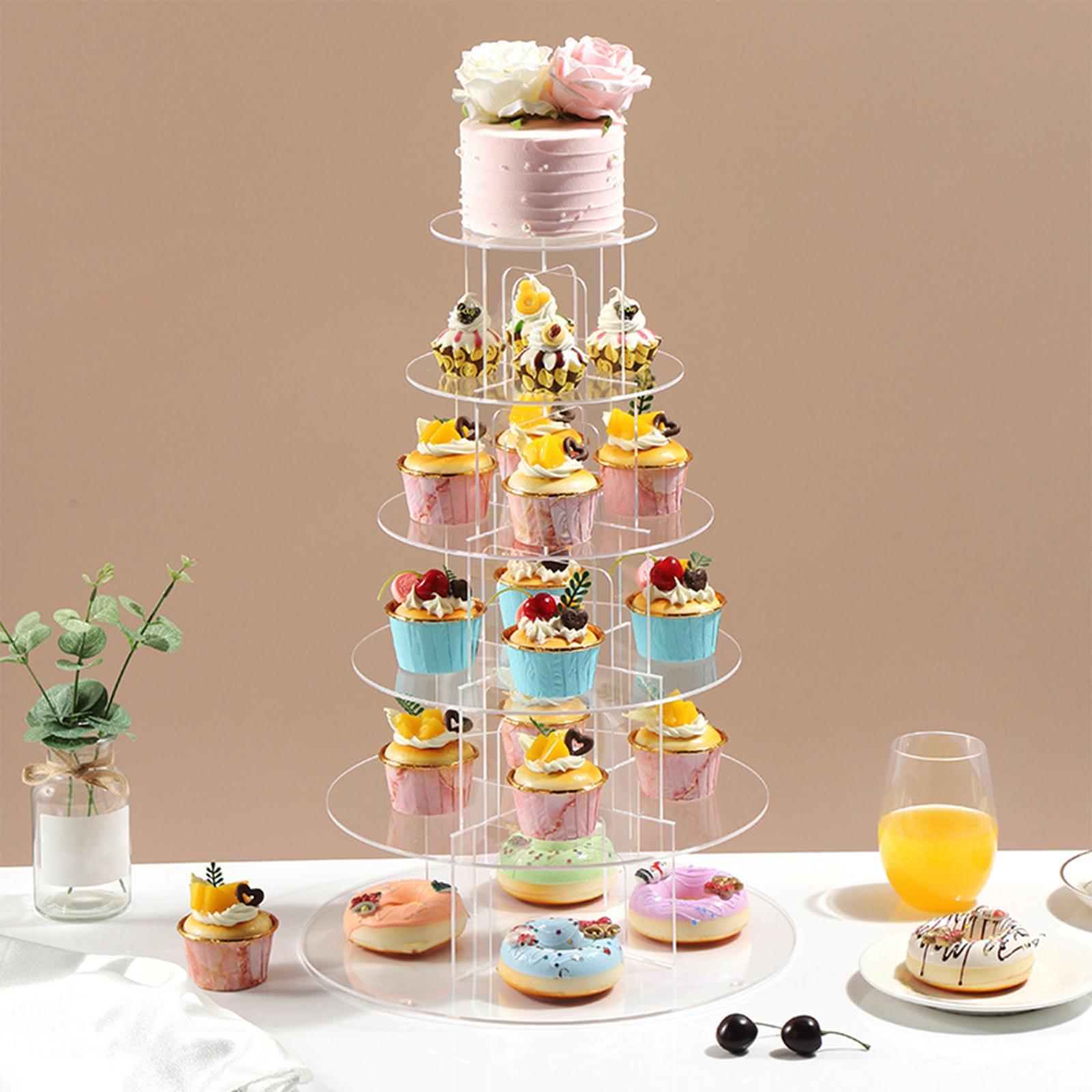 3/4/5 Tier Acrylic Cupcake Sta - Cupcake Stand Tier reseña y precio
