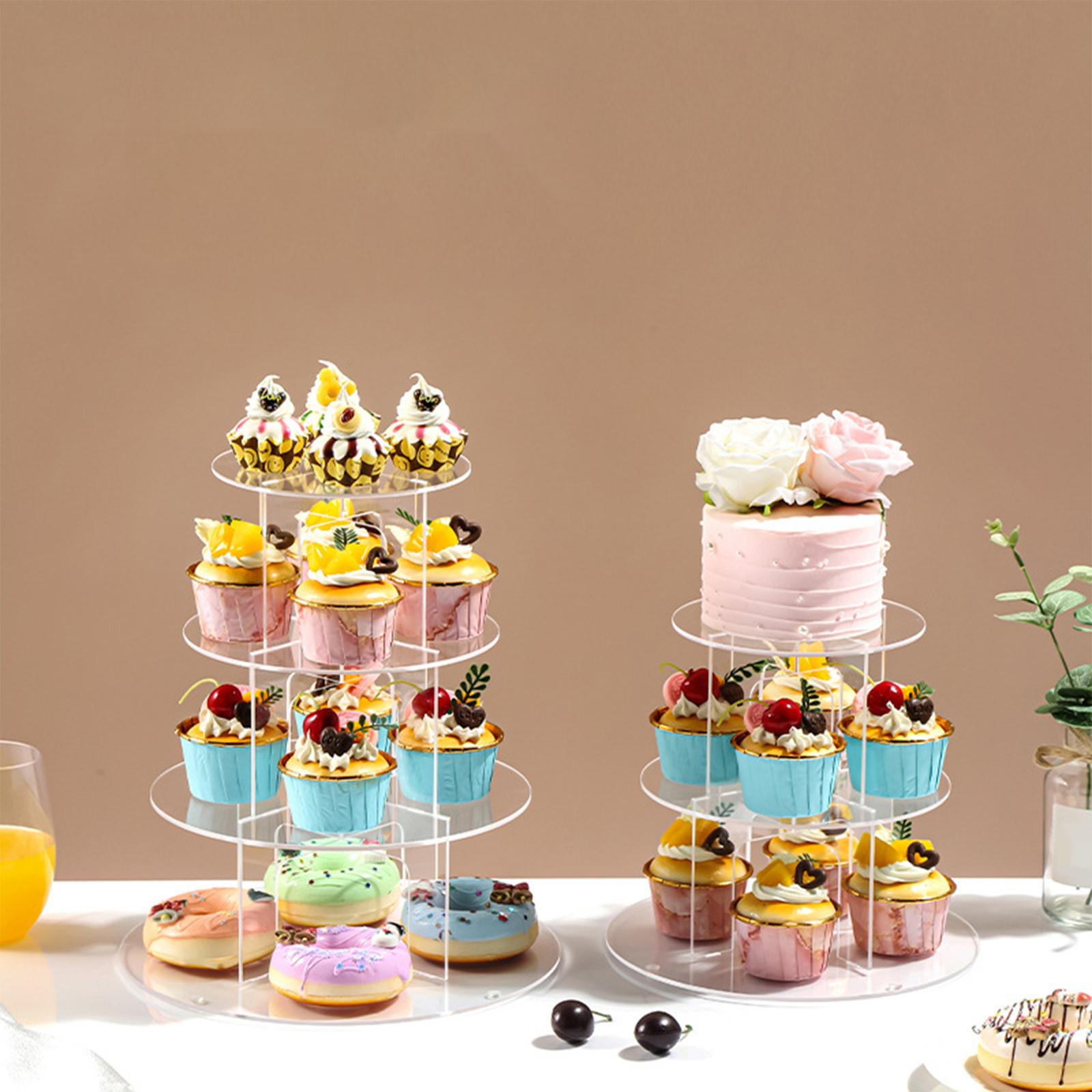 3/4/5 Tier Acrylic Cupcake Sta - Cupcake Stand Tier reseña y precio