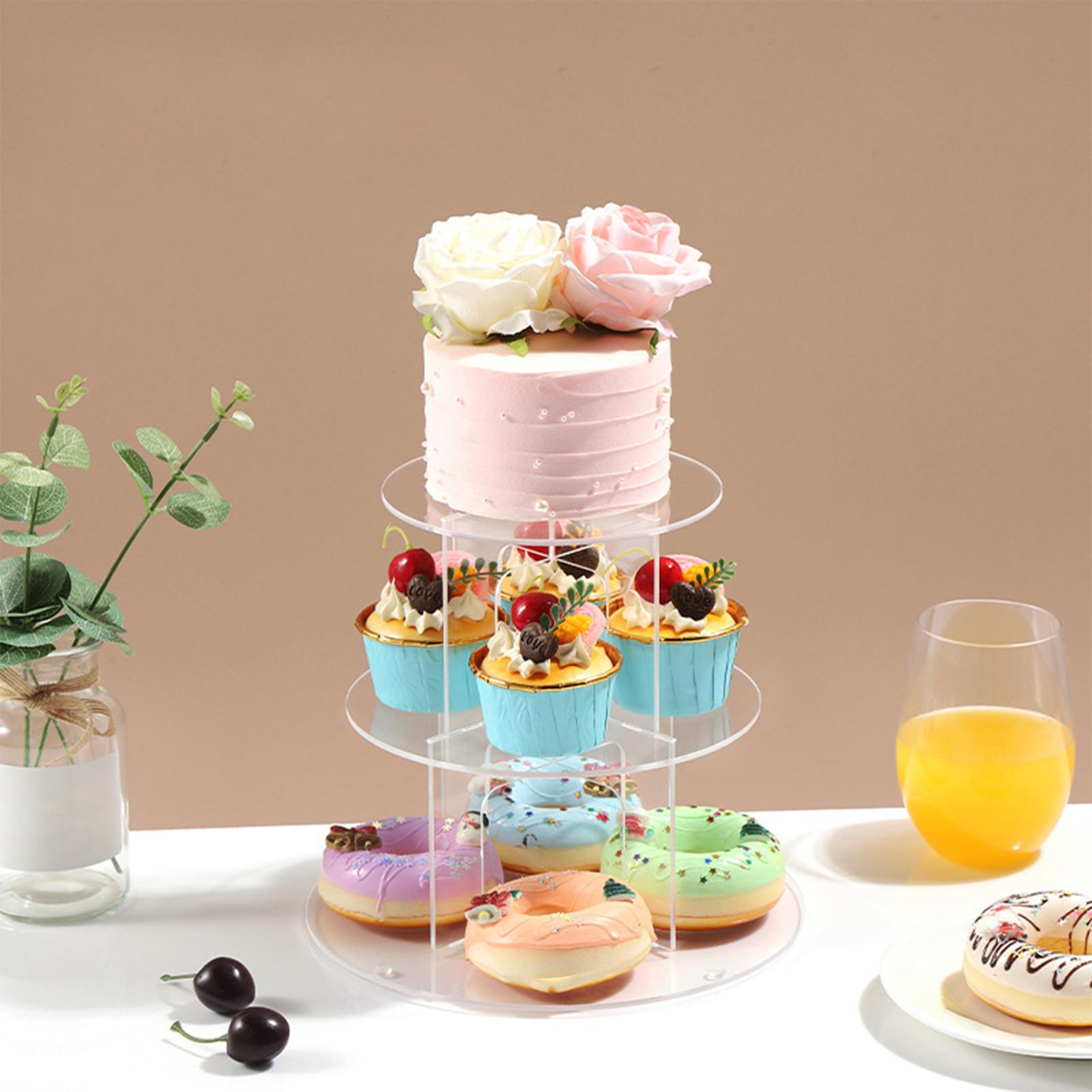 3/4/5 Tier Acrylic Cupcake Sta - Cupcake Stand Tier reseña y precio