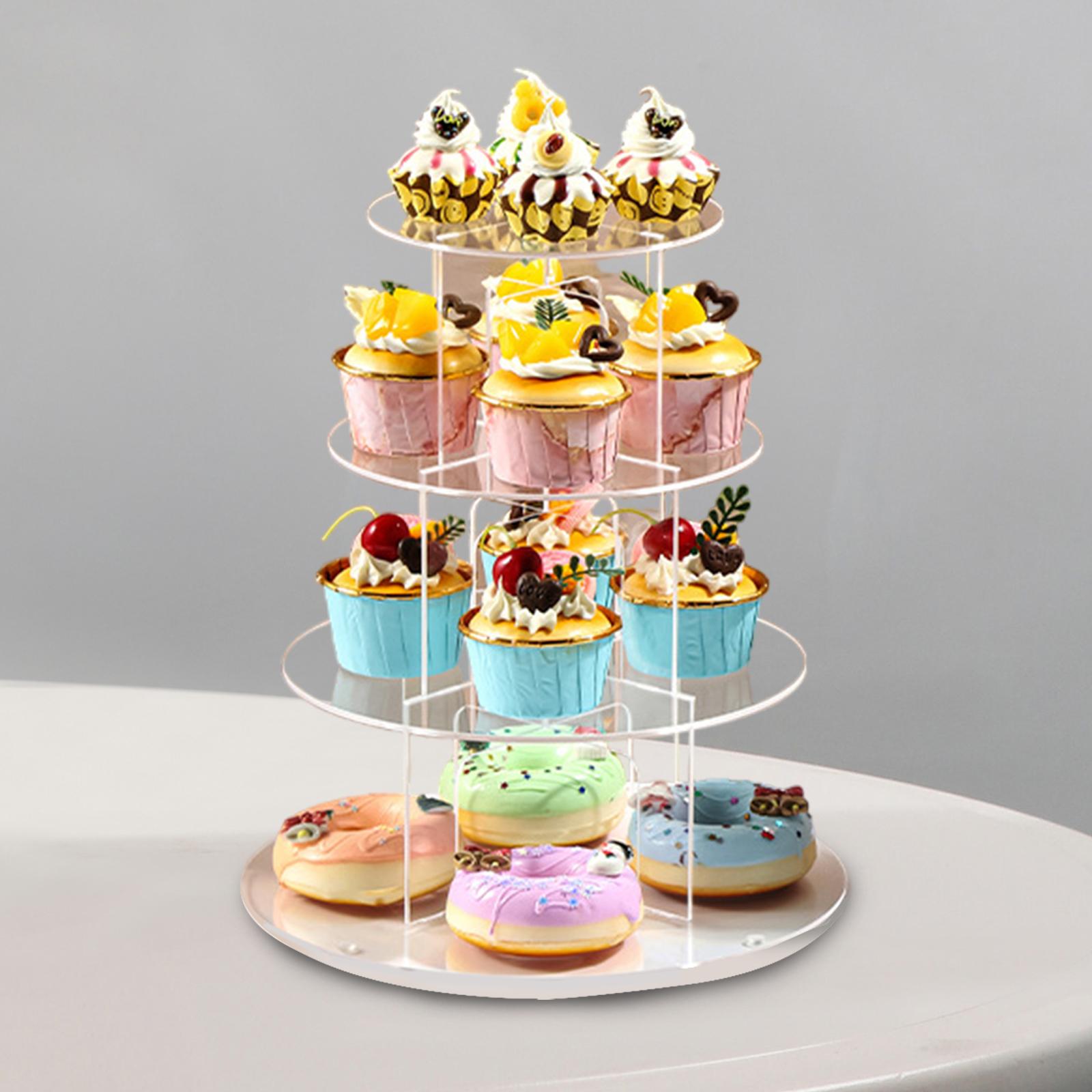 3/4/5 Tier Acrylic Cupcake Sta - Cupcake Stand Tier reseña y precio