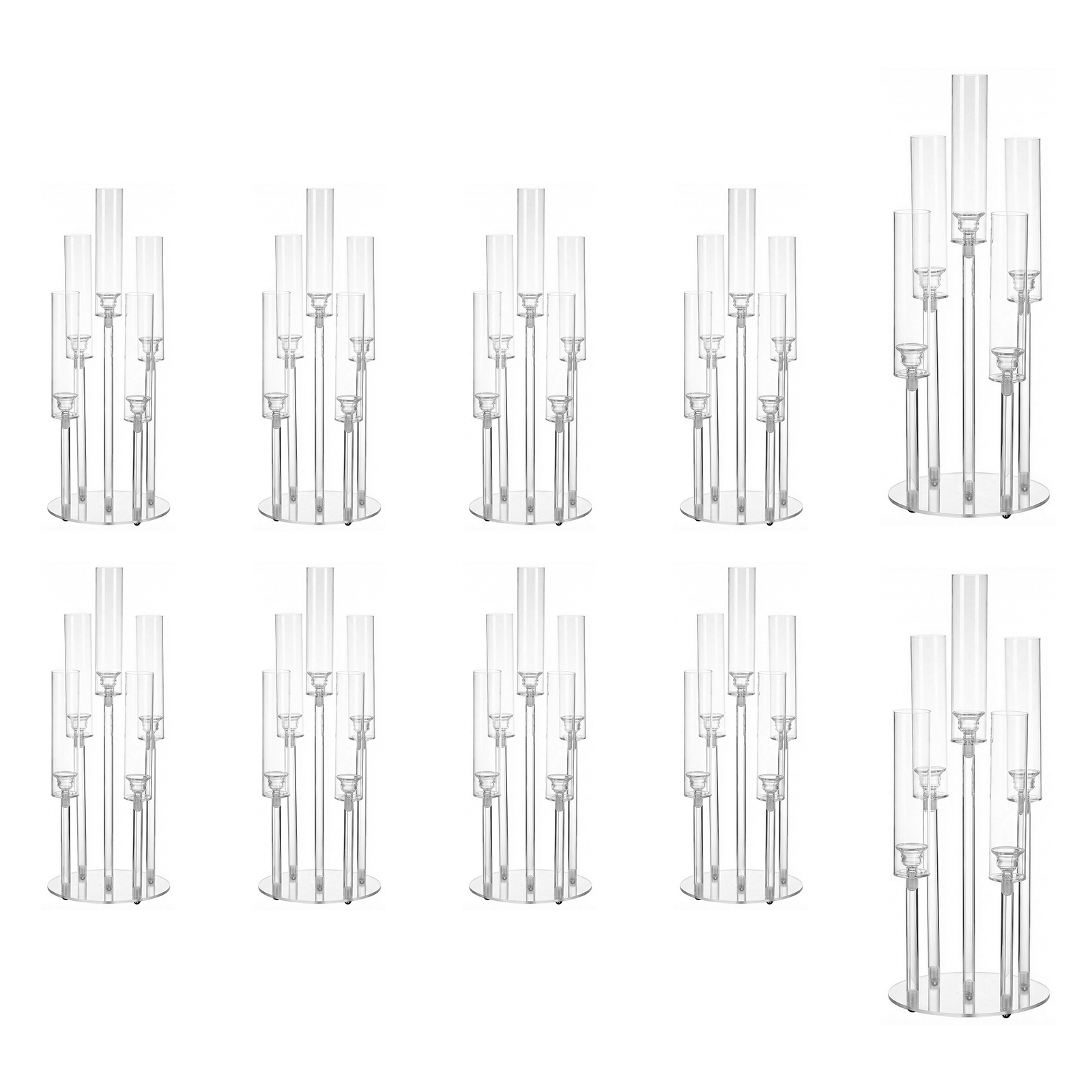 20/10PCS 5 Arm Acrylic Candle  - Centerpiece Stick reseña y precio