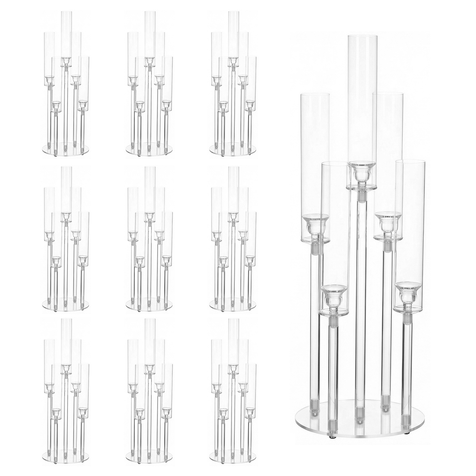 20/10PCS 5 Arm Acrylic Candle  - Centerpiece Stick reseña y precio