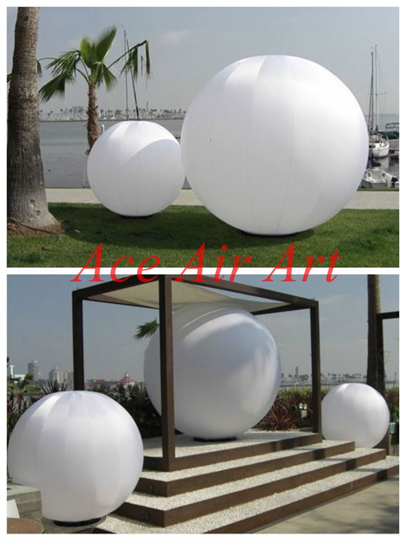 Inflatable White Round Ball, P - Party Event Supplier reseña y precio