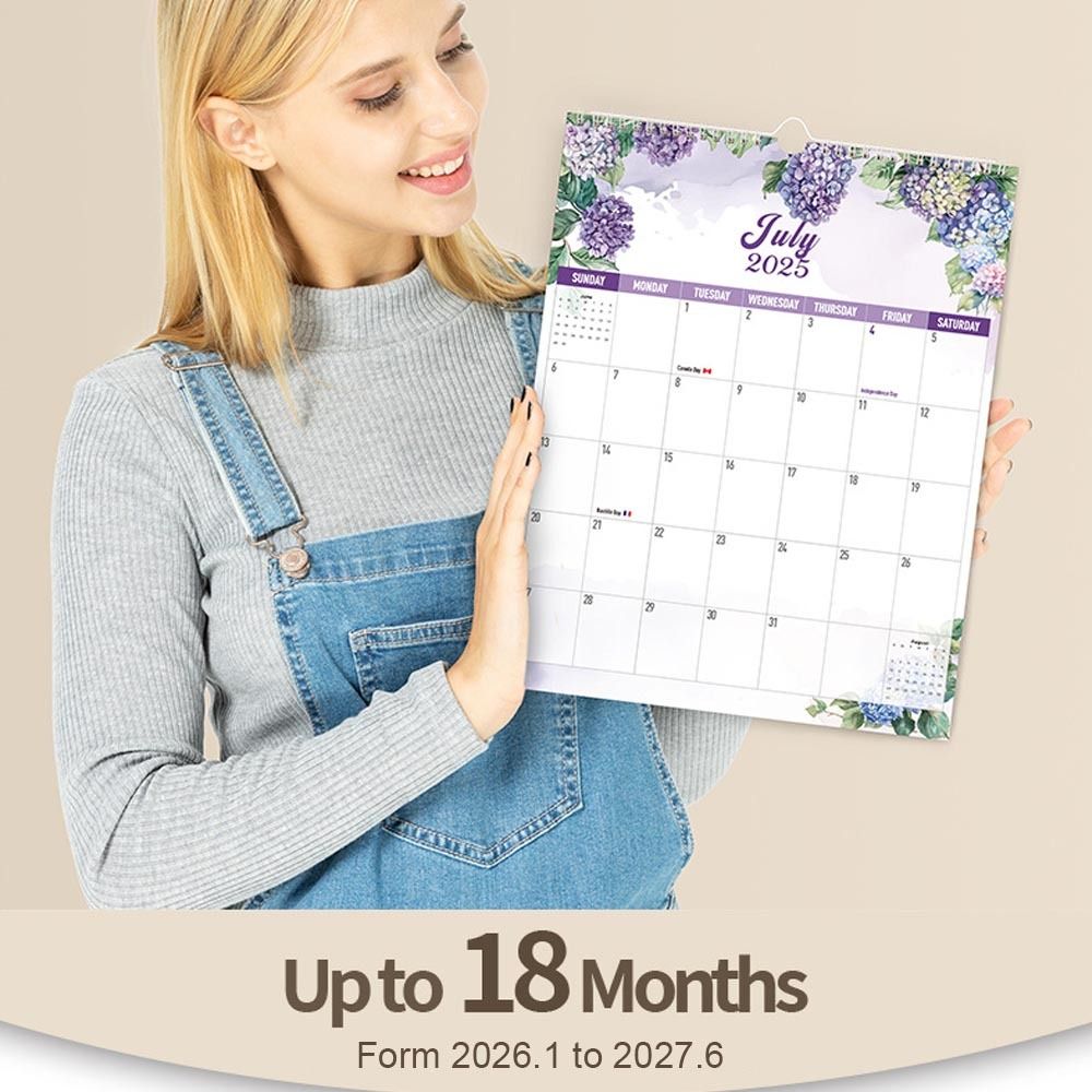2026 Jan.- 2027 Jun. Wall Cale - Flower Wall Panel reseña y precio