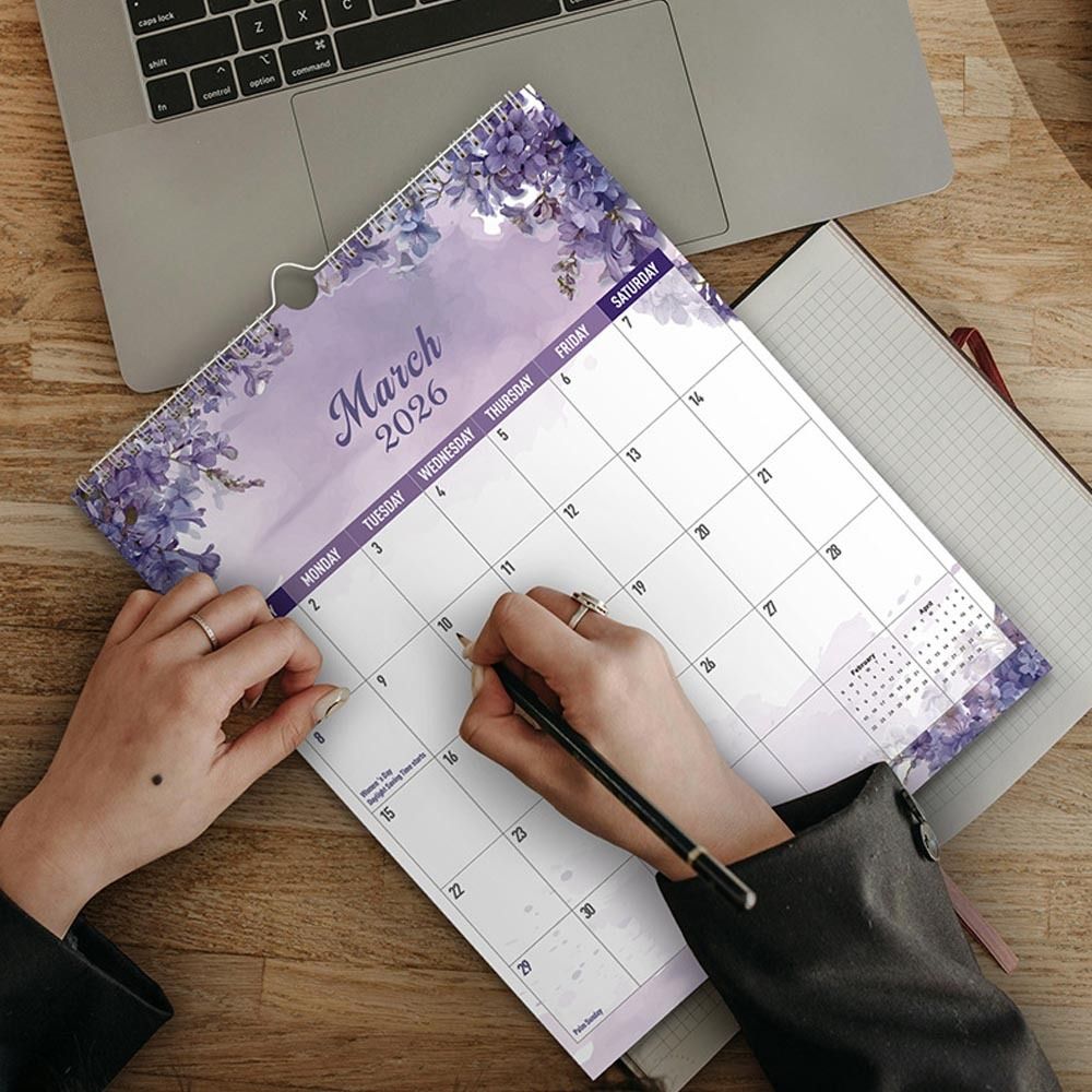 2026 Jan.- 2027 Jun. Wall Cale - Flower Wall Panel reseña y precio