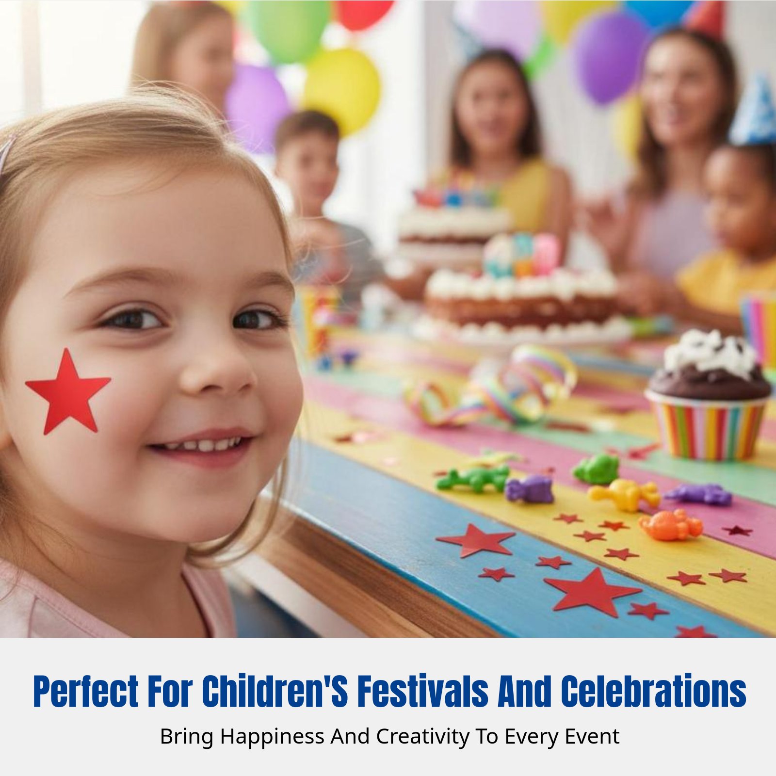 Celestial Sparkle Face Sticker - Event & Party Supply Photos reseña y precio