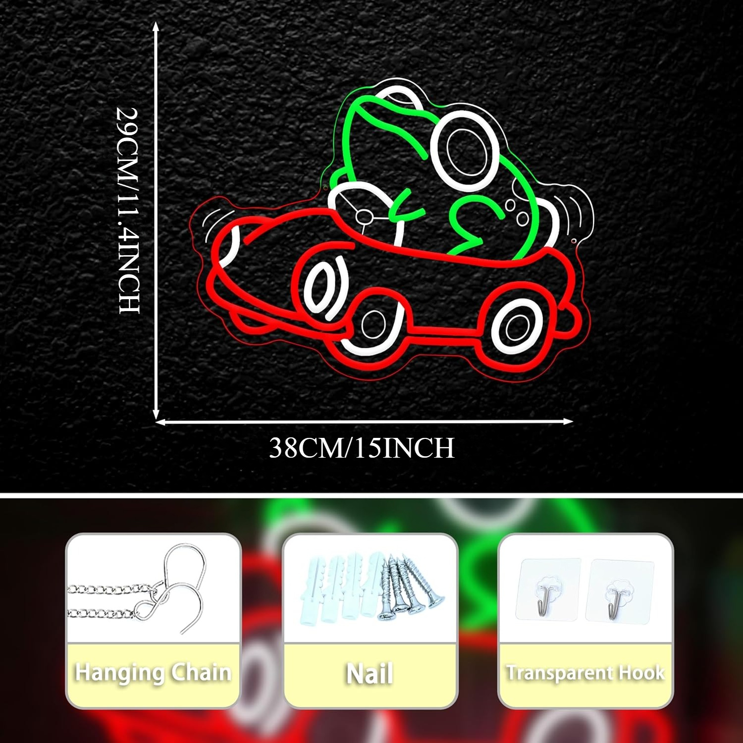 Frog Driving Car Neon Sign Art - Neon Sign Party reseña y precio
