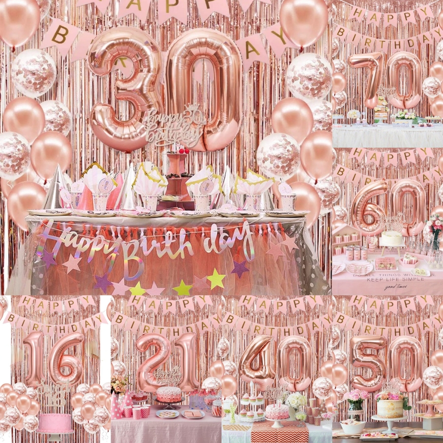 58Pc/Set 40-Inch Number Foil B - Party Banner Gold reseña y precio