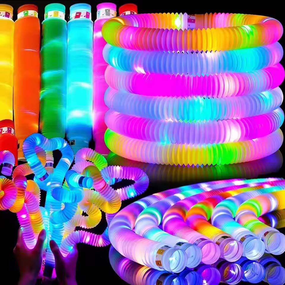 6/12/24pcs LED Flash Pop Tubes - Cotton Candy Cone reseña y precio