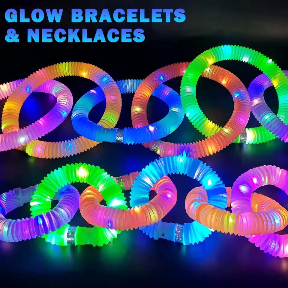 6/12/24pcs LED Flash Pop Tubes - Cotton Candy Cone reseña y precio