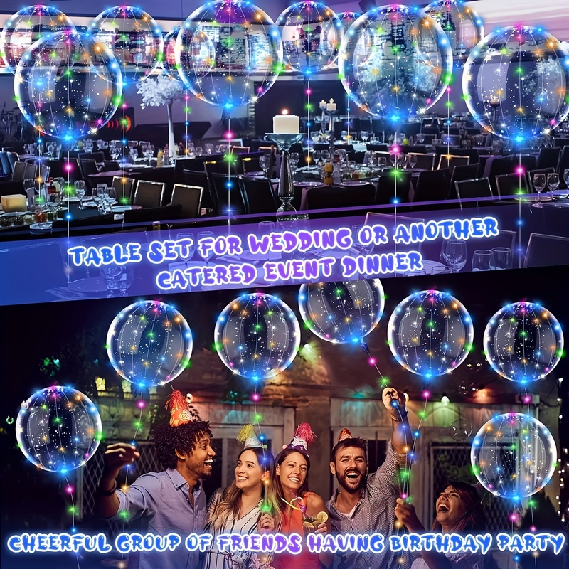 20pcs Wedding Bobo Balloons wi - Led Balloon Light reseña y precio