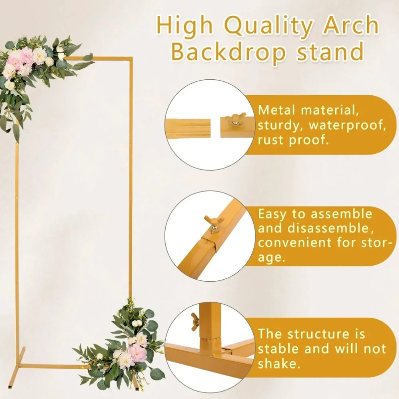 Wedding Arch 6.6FT X 6.6FT Squ - Balloon Arch Kit reseña y precio