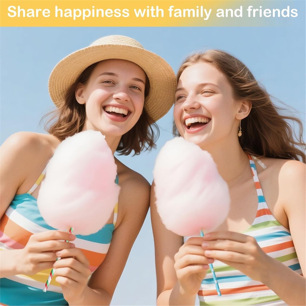 ABZT 200 Pieces Cotton Candy C - Cotton Candy Cone reseña y precio