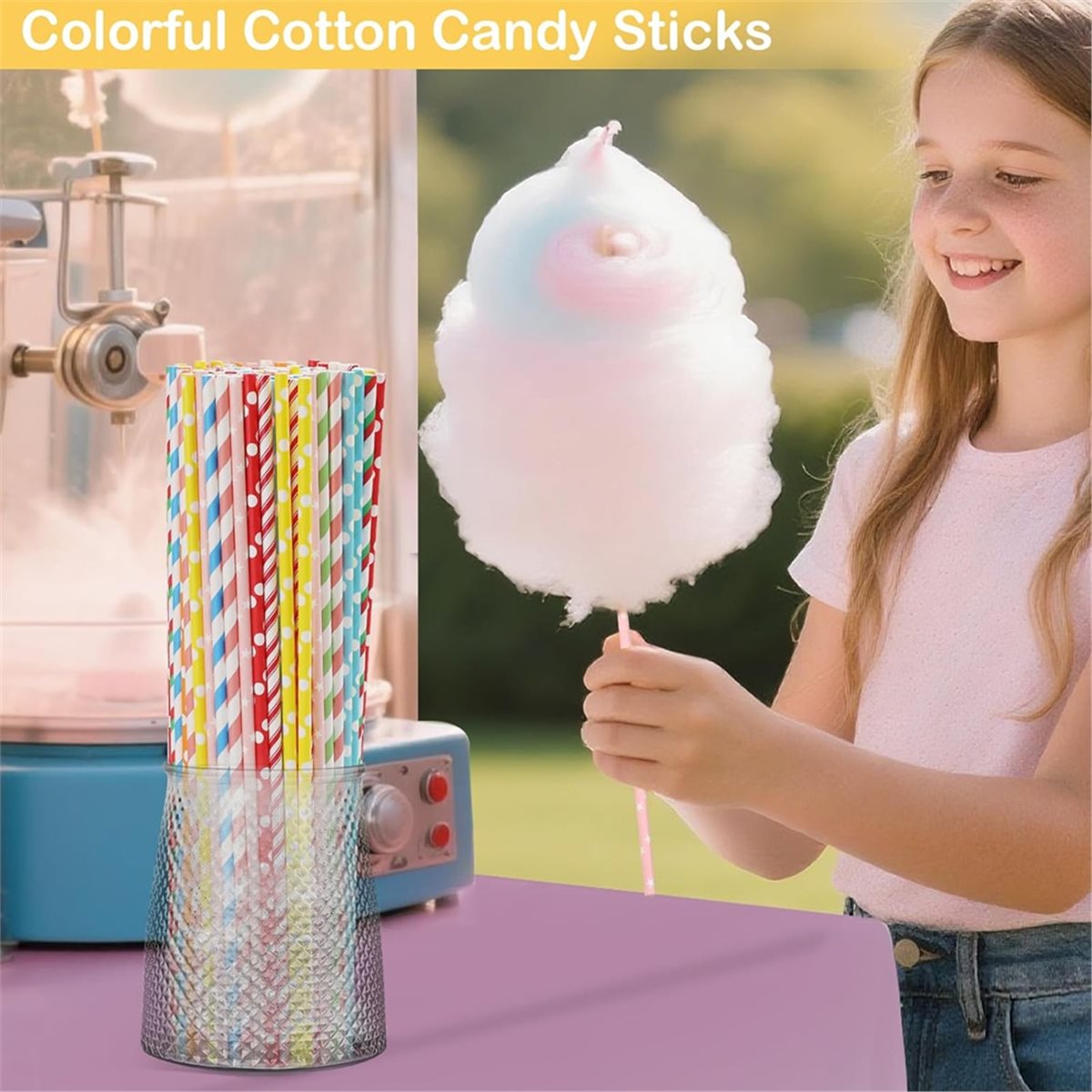 ABZT 200 Pieces Cotton Candy C - Cotton Candy Cone reseña y precio
