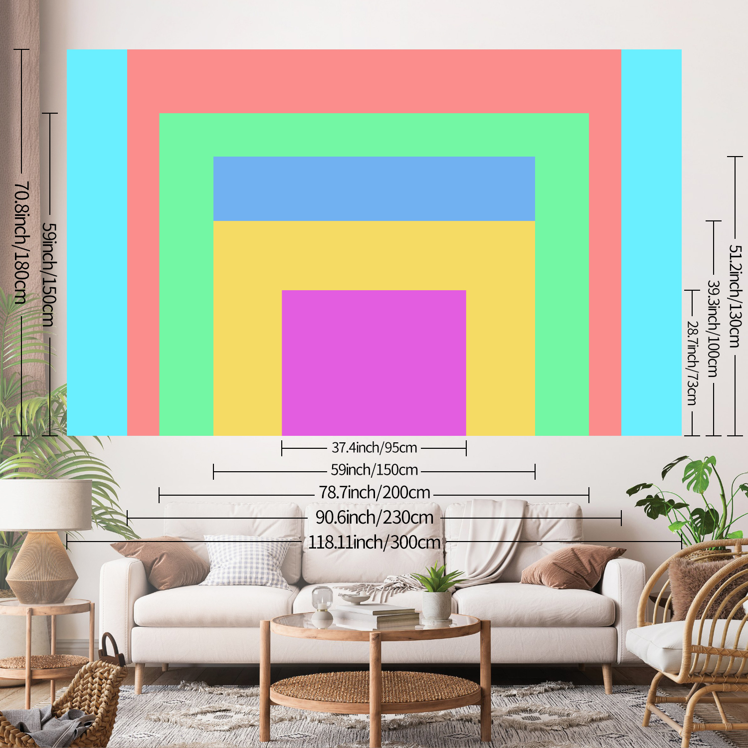 1pc Customized tapestries, cus - Eve Party reseña y precio