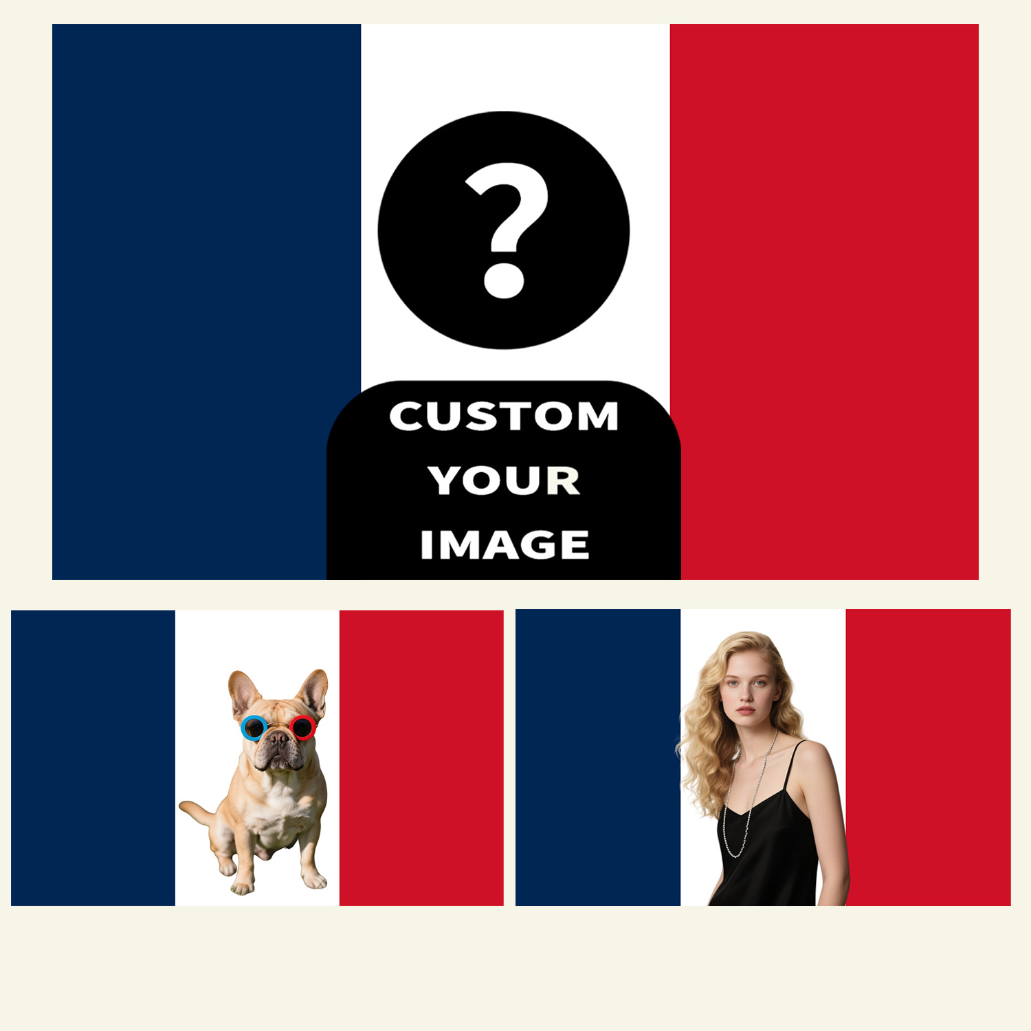 1pc 2D FLAT Personalize France - Event Party reseña y precio