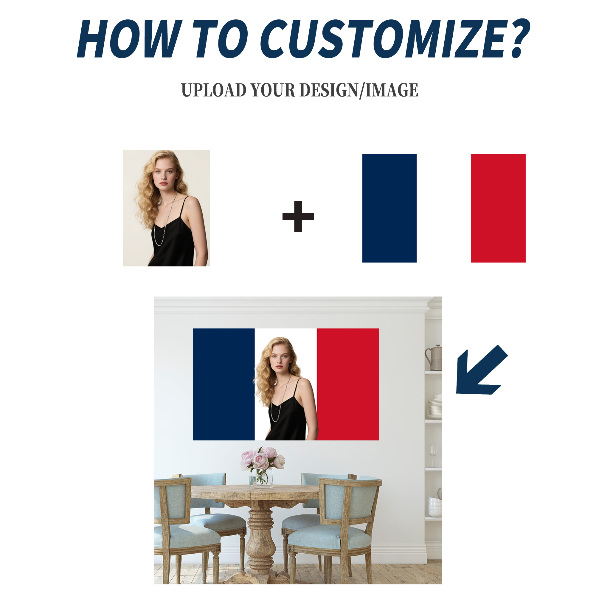 1pc 2D FLAT Personalize France - Event Party reseña y precio