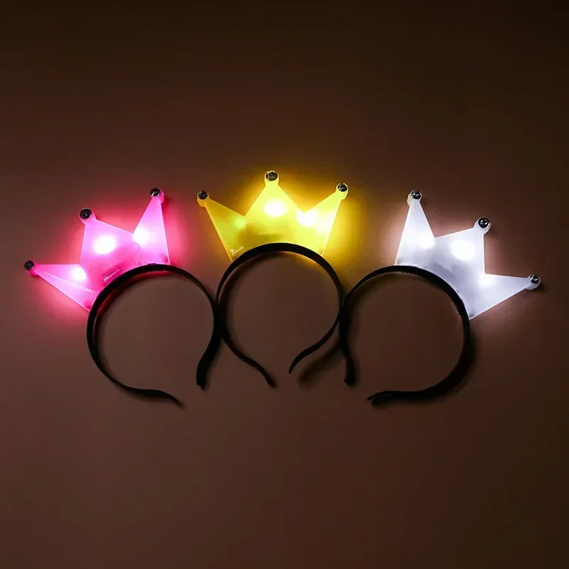 1Pcs Light Up LED Crown Headba - Neon Sign Party reseña y precio