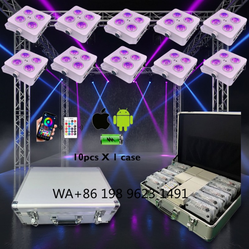 4X18W RGBWA+UV 6IN1 Mini Wirel - Event & Party Supply Photos reseña y precio