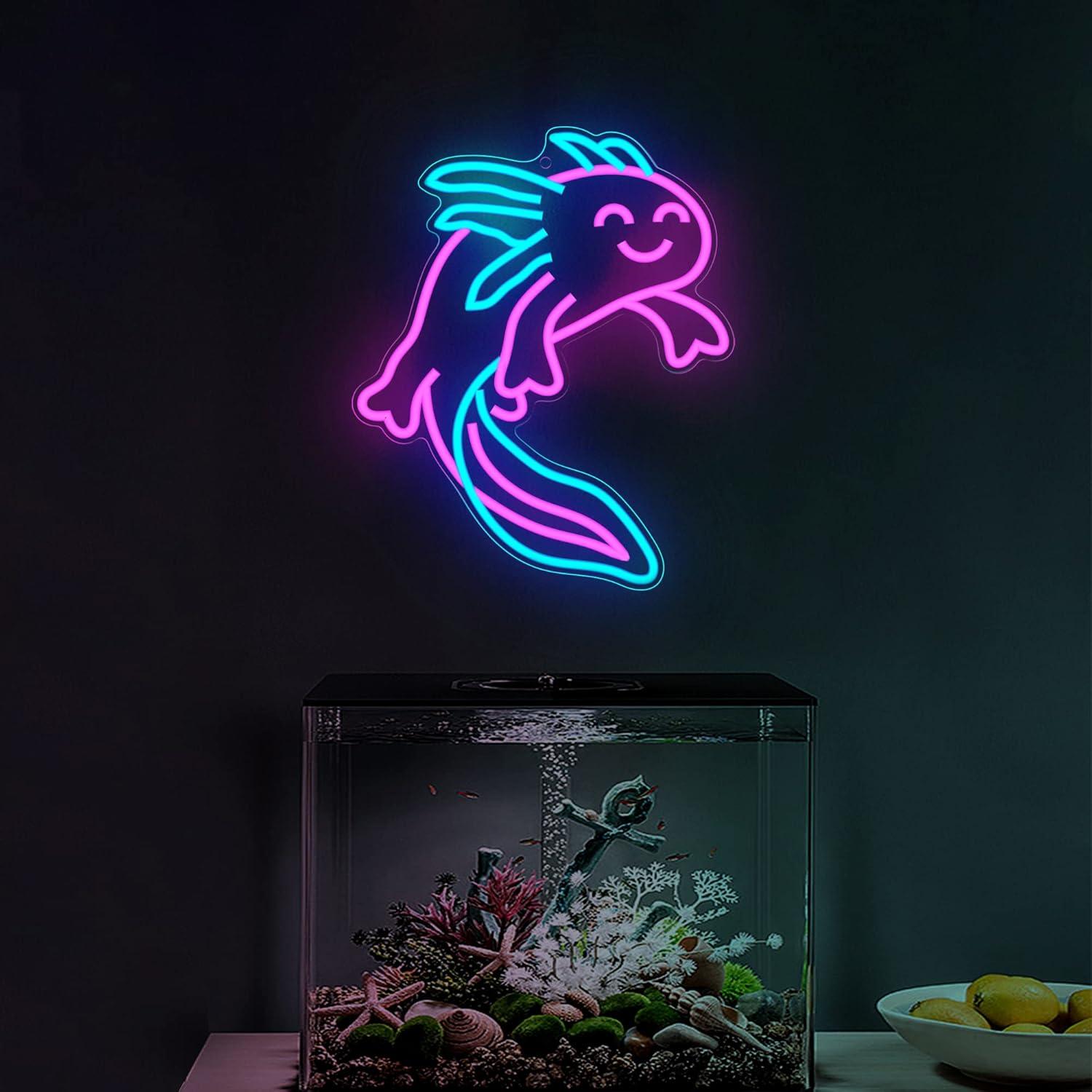 Ammonite Axolotl Neon Sign Cut - Neon Sign Party reseña y precio