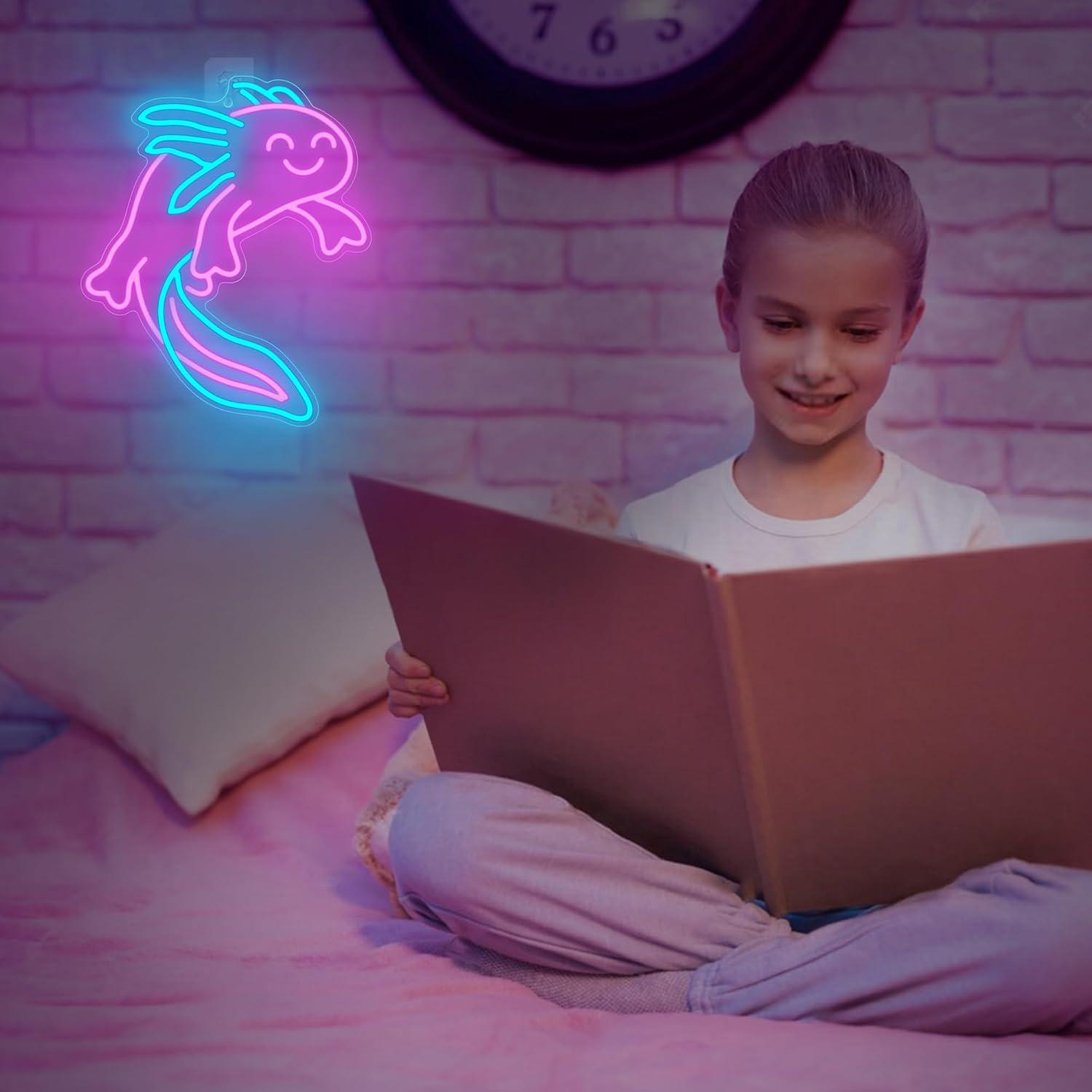 Ammonite Axolotl Neon Sign Cut - Neon Sign Party reseña y precio