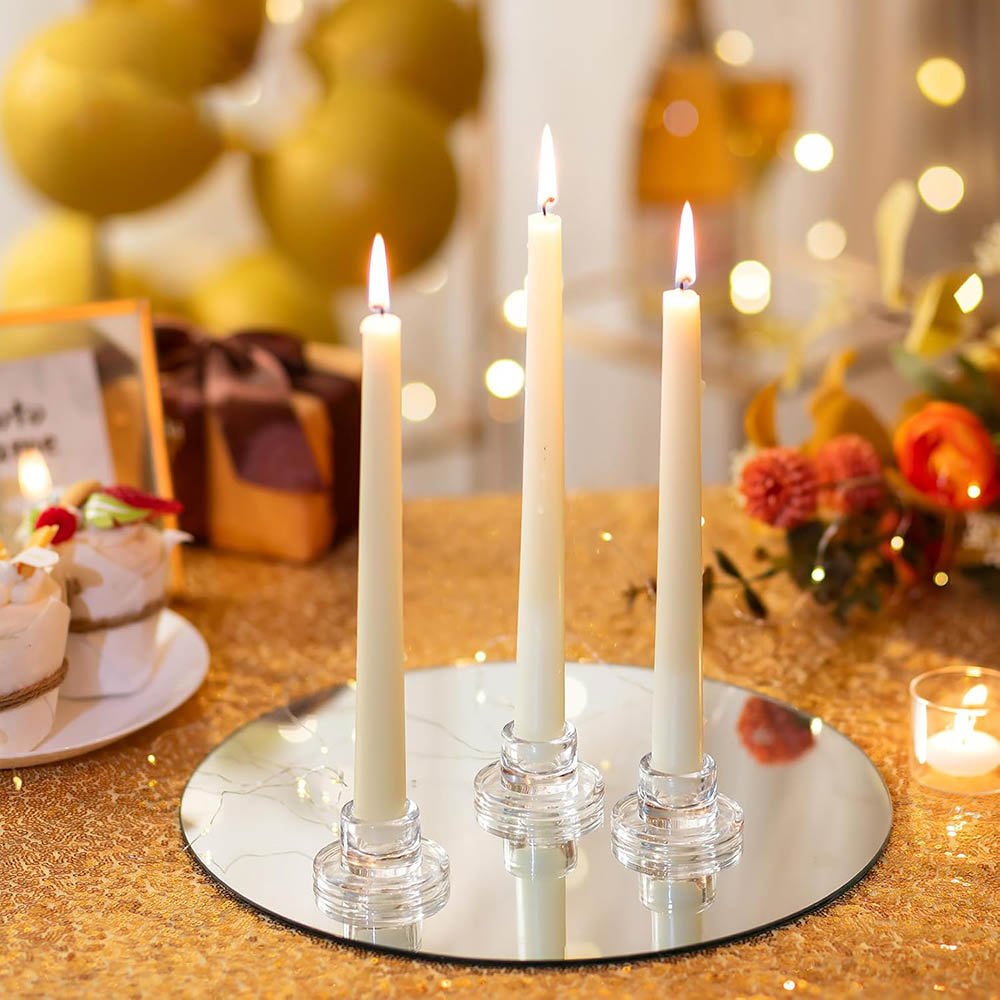 Candlestick Holders Clear Shor - Centerpiece Stick reseña y precio