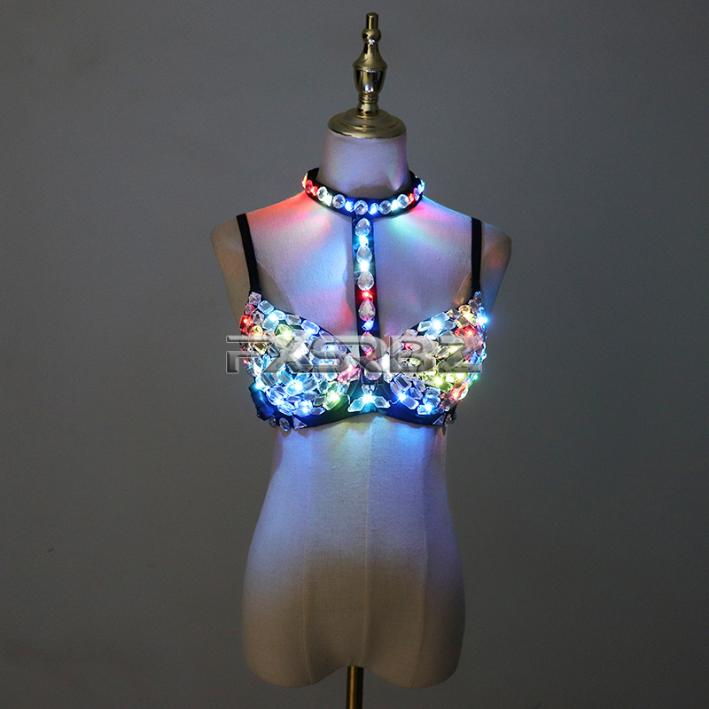 Nightclub Ds Sexy LED Bra Colo - Event Party Dj reseña y precio