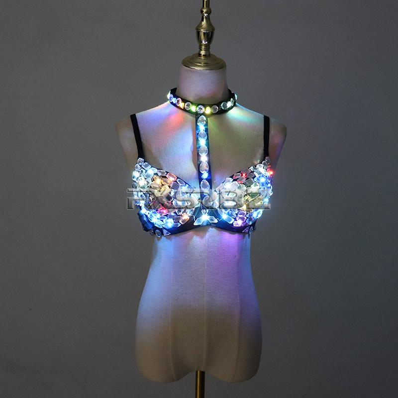 Nightclub Ds Sexy LED Bra Colo - Event Party Dj reseña y precio