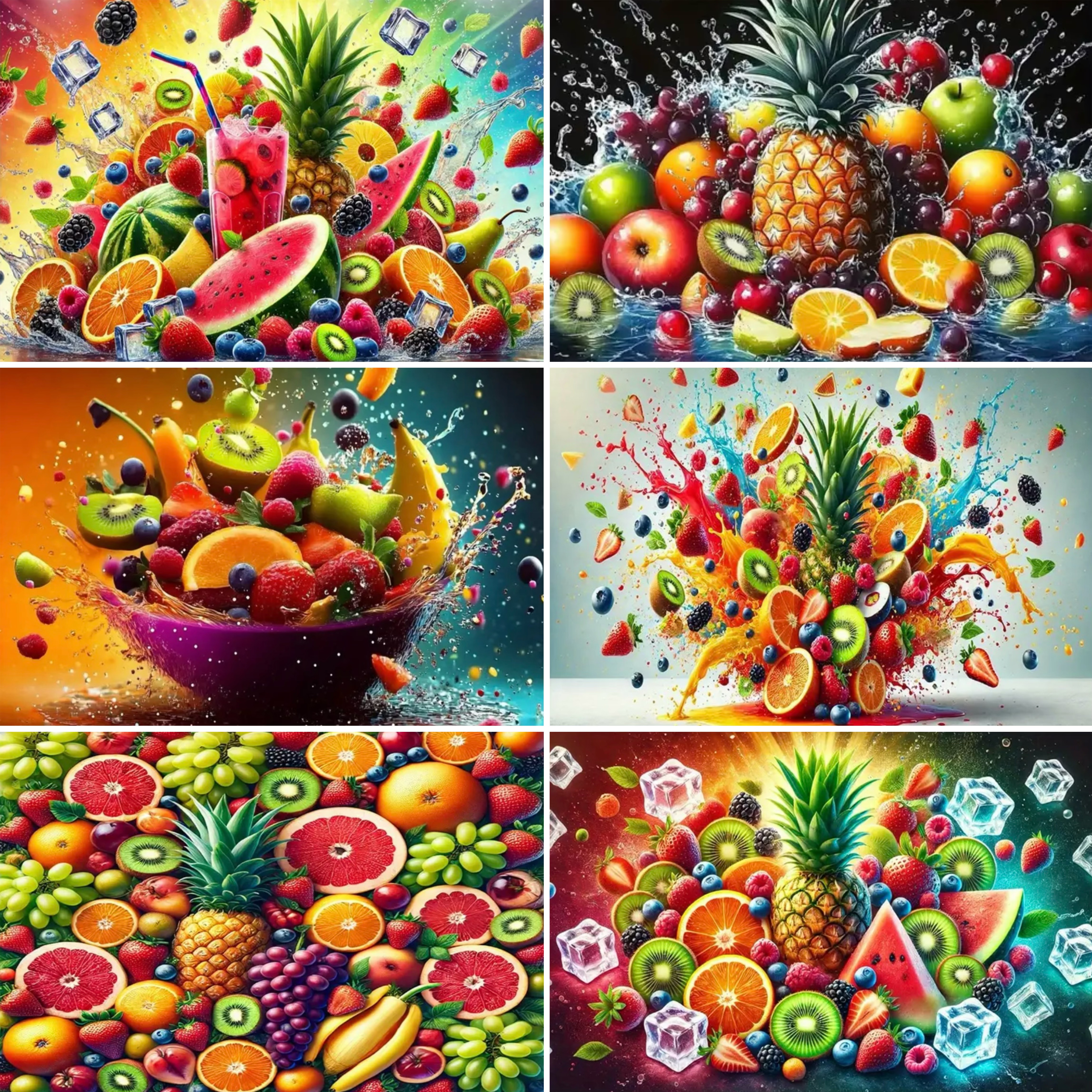 3D Colorful Fruit Party Decora - Party Event Supply Store reseña y precio