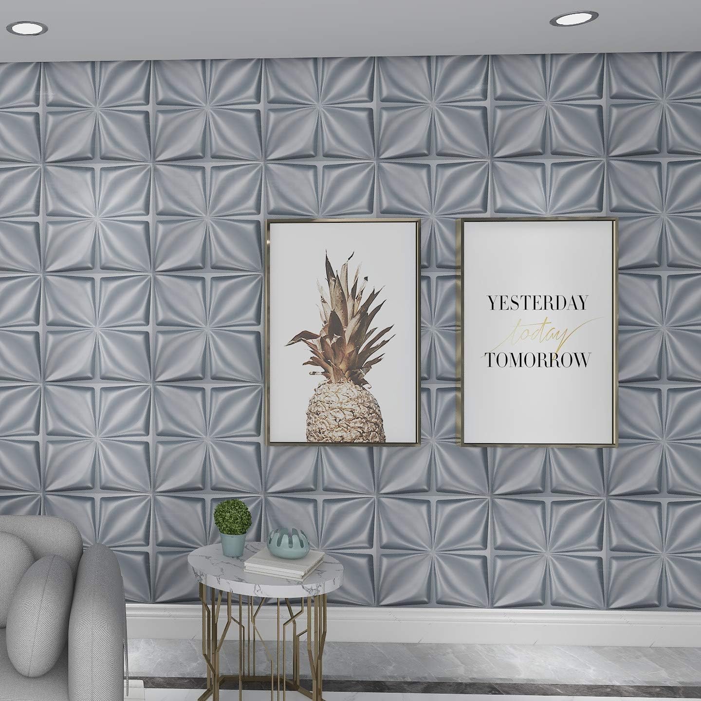 3D Wall Panel PVC Flower Desig - Flower Wall Panel reseña y precio