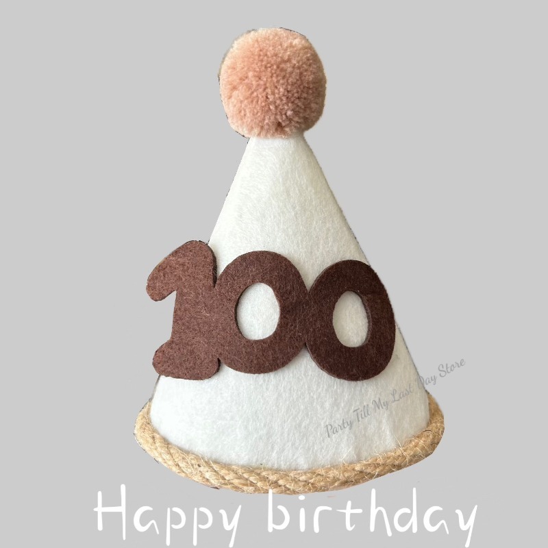 1Pc INS Kids Birthday Hat Non- - Party Hat Cone reseña y precio