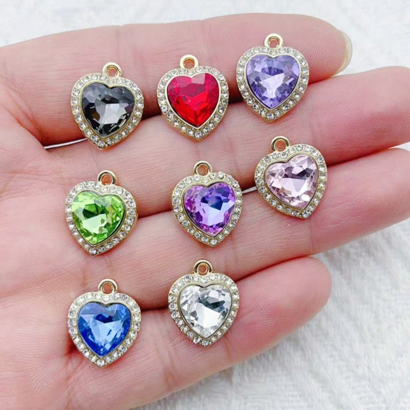 10pcs heart-shaped inlaid colo - Event Party reseña y precio