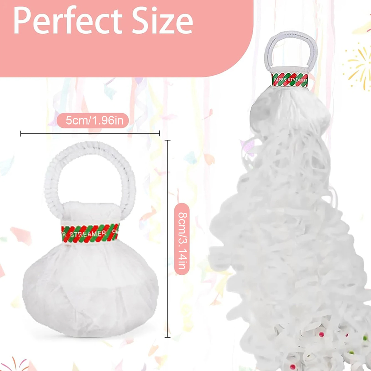 10Pcs Romantic White Hand-Thro - Confetti Cannon Tube reseña y precio