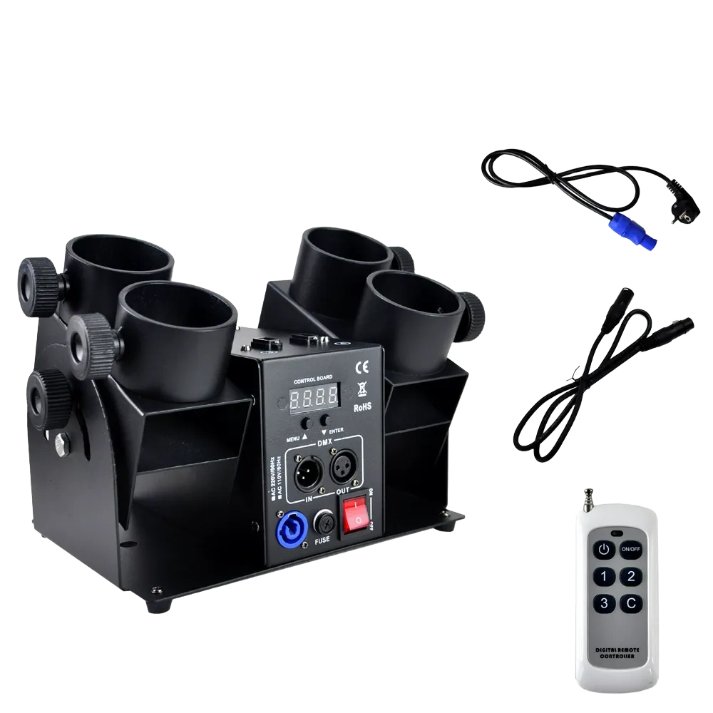 4 Heads Electronic Confetti La - Confetti Cannon Tube reseña y precio