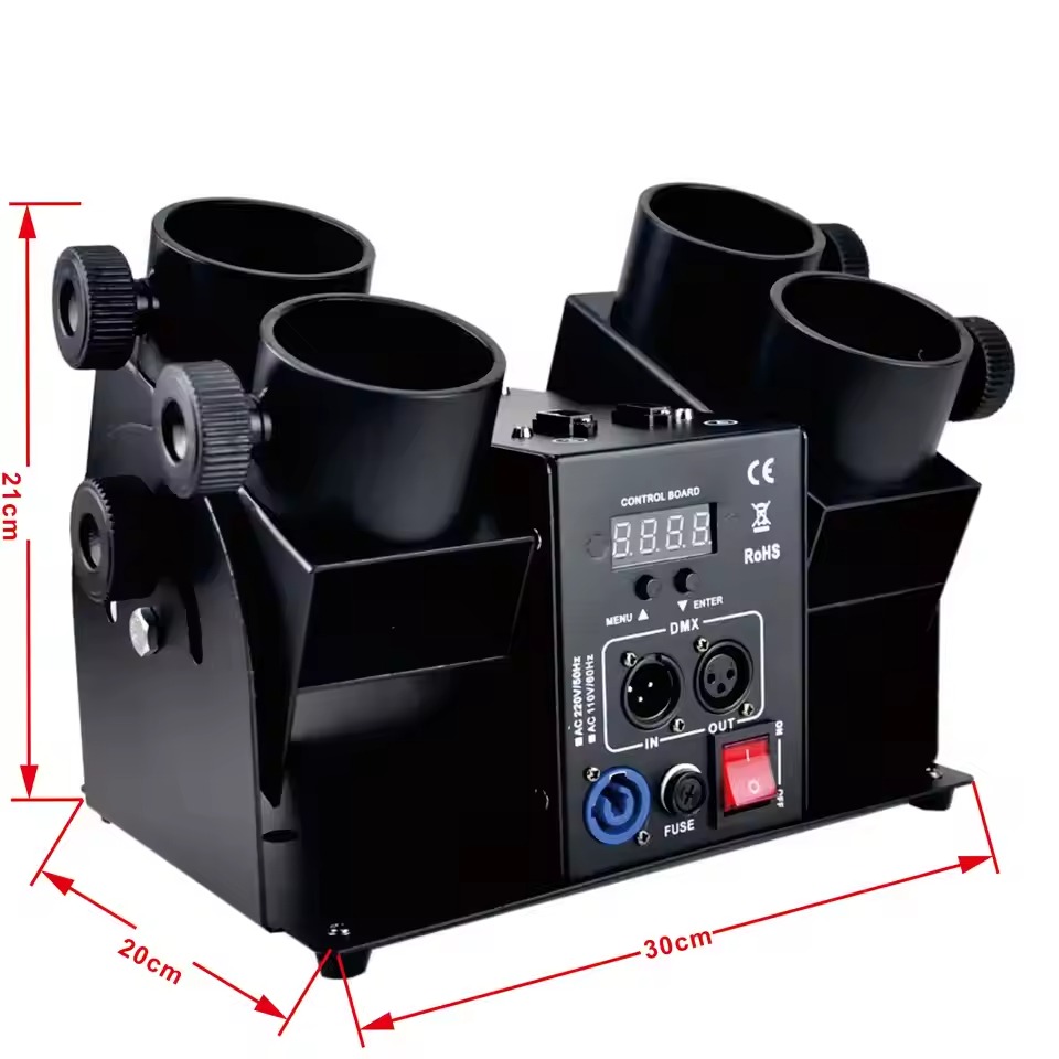 4 Heads Electronic Confetti La - Confetti Cannon Tube reseña y precio